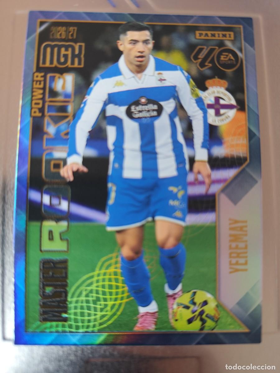 Trading cards: Megacracks 2026/27. 423P Yeremay - Deportivo Coru&ntilde;a. Master Rookie Power - Paralela lata