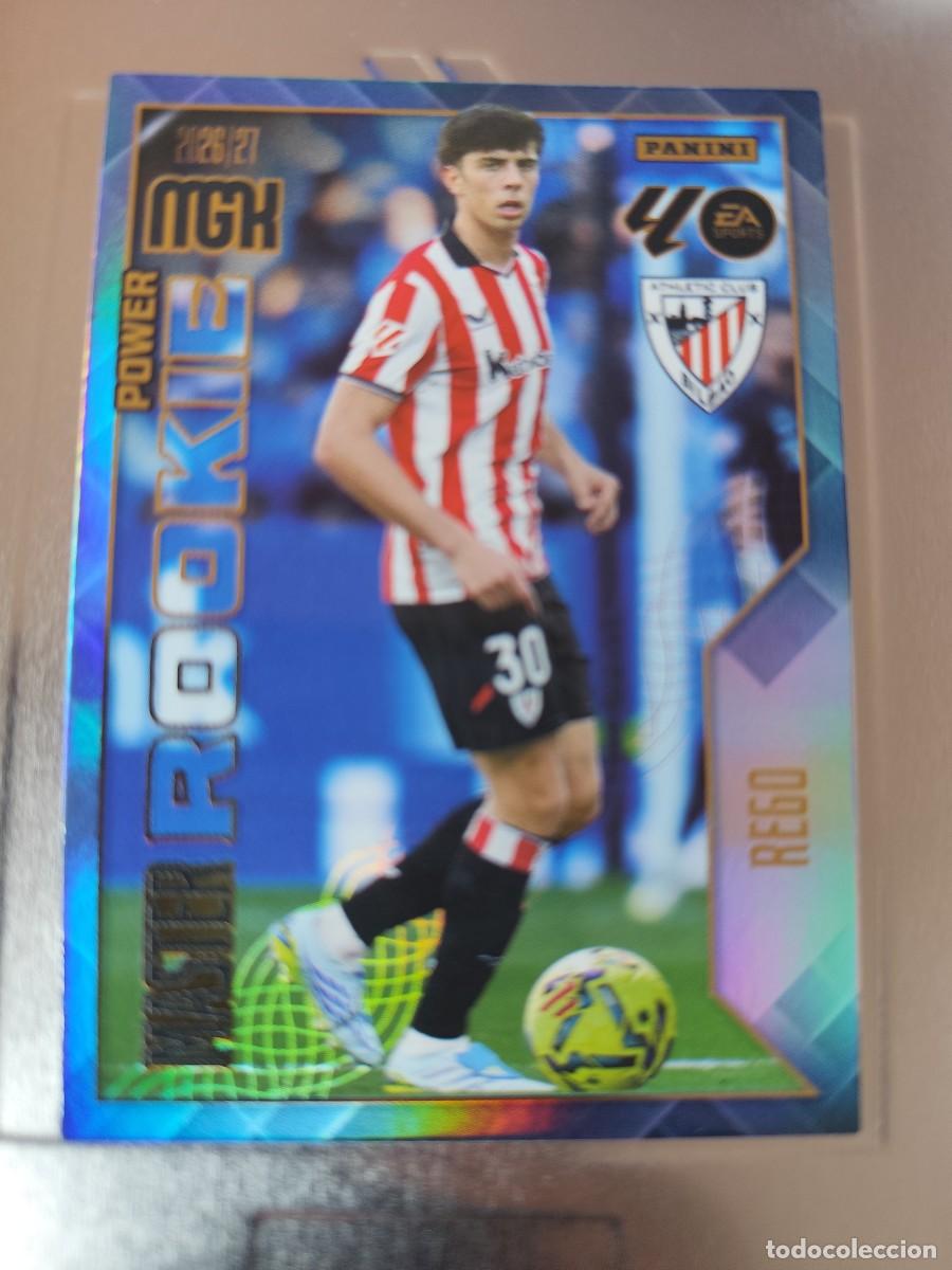 Trading cards: Megacracks 2026/27. 418P Rego - Athletic Bilbao. Master Rookie Power - Paralela lata