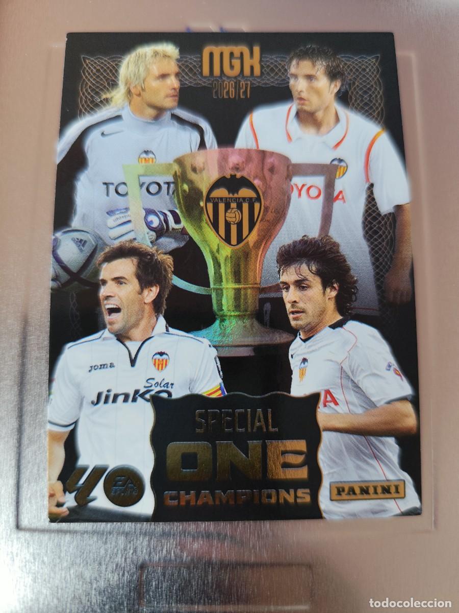 Trading cards: Megacracks 2026/27. Valencia Special One Champions - edici&oacute;n &uacute;nica lata