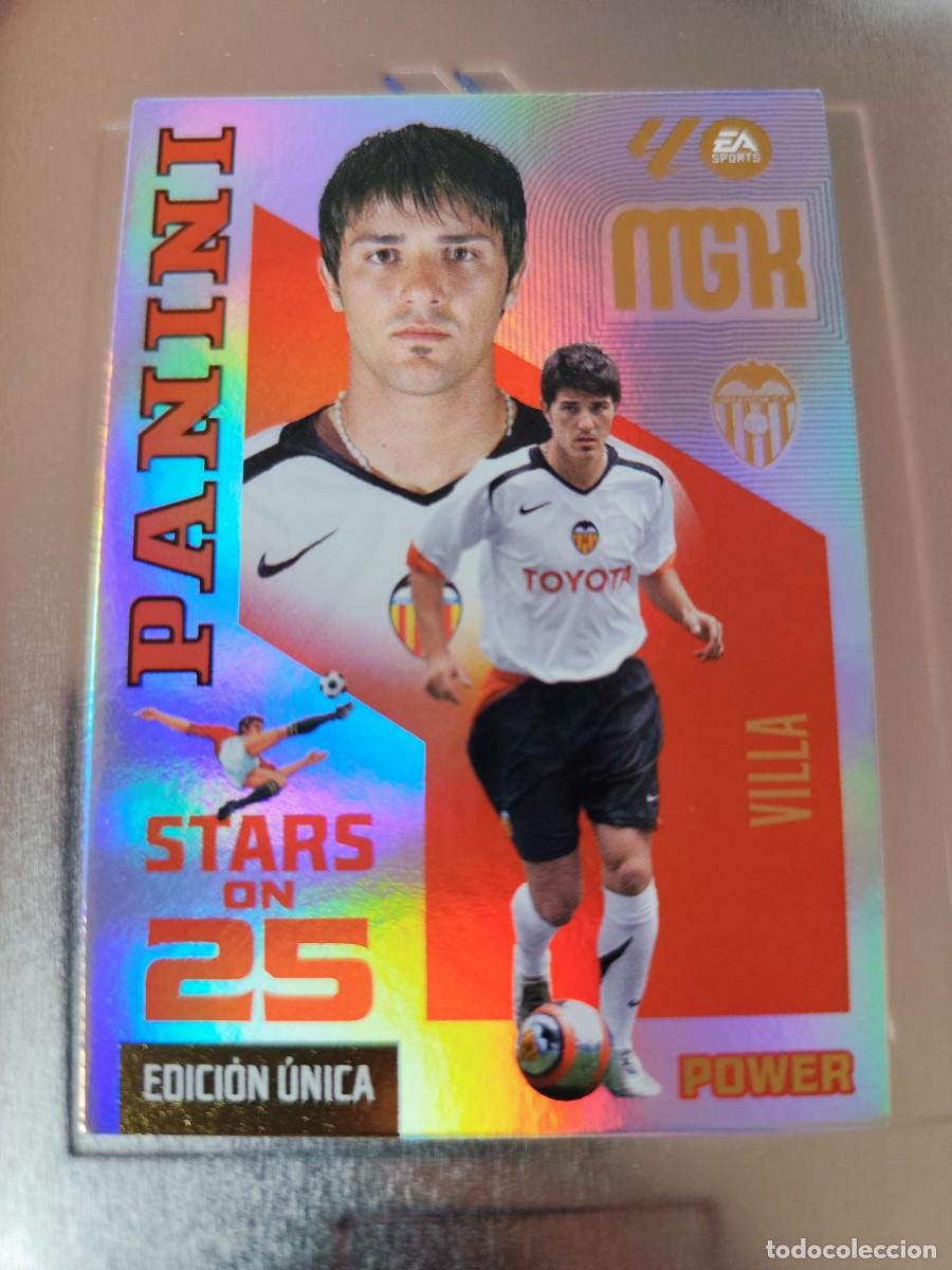 Trading cards: Megacracks 2026/27. 435P Villa - Valencia. Stars on 25 power - edici&oacute;n &uacute;nica lata