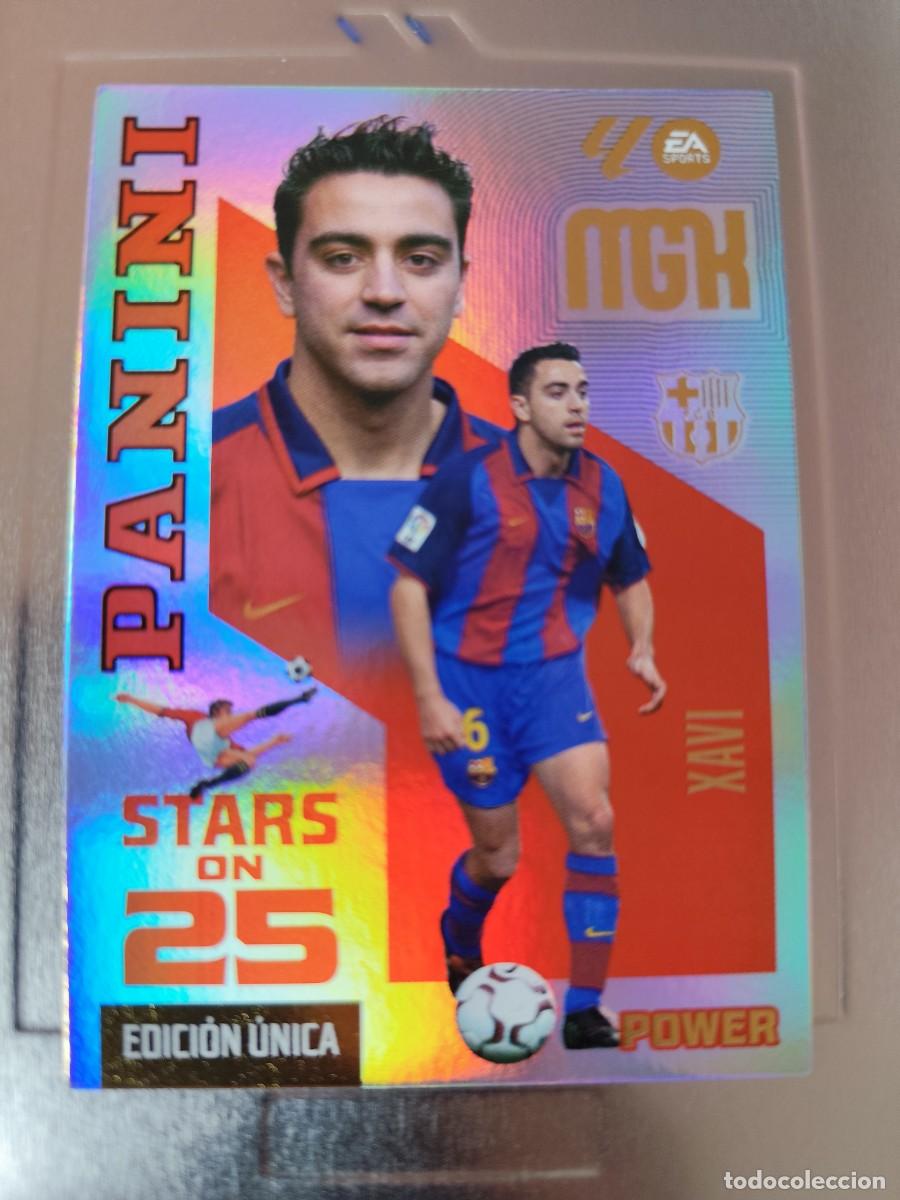 Trading cards: Megacracks 2026/27. 427P Xavi - Barcelona. Stars on 25 power - edici&oacute;n &uacute;nica lata