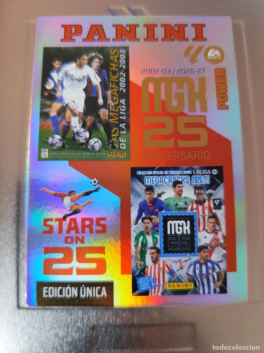 Trading cards: Megacracks 2026/27. Stars on 25 portadas colecci&oacute;n Power - edici&oacute;n &uacute;nica lata
