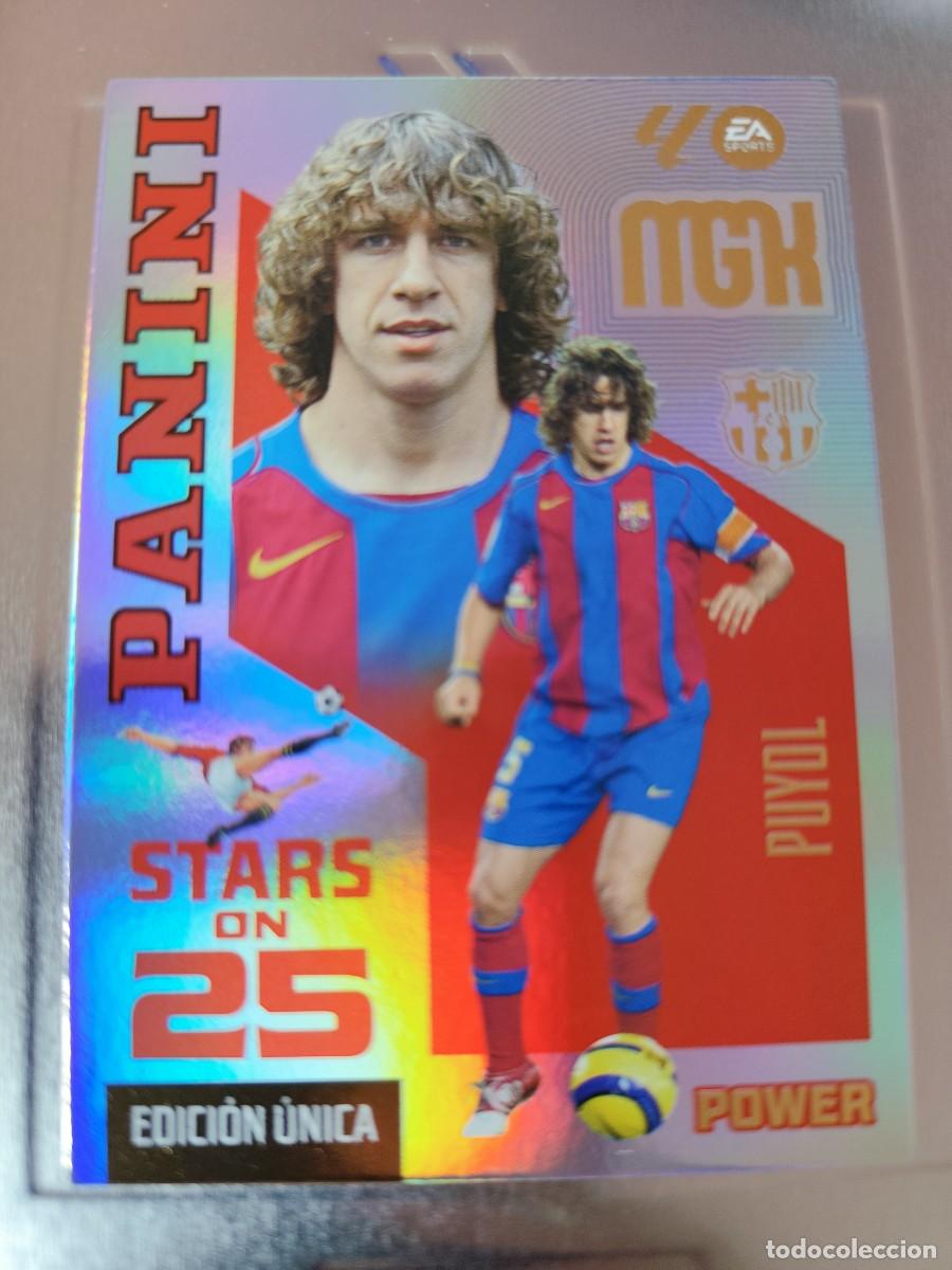Trading cards: Megacracks 2026/27. 429P Puyol - Barcelona. Stars on 25 power - edici&oacute;n &uacute;nica lata