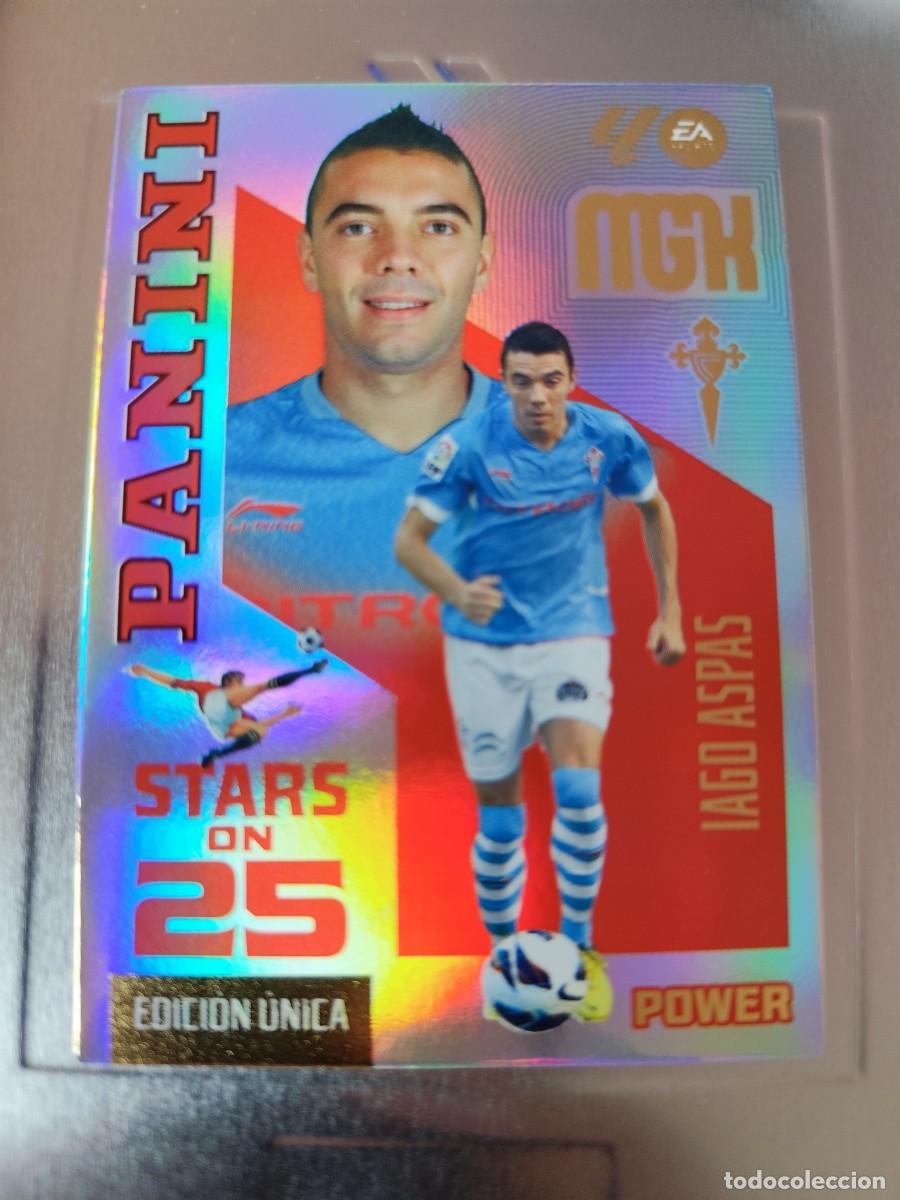 Trading cards: Megacracks 2026/27. 444P Iago Aspas - Celta Vigo. Stars on 25 power - edici&oacute;n &uacute;nica lata