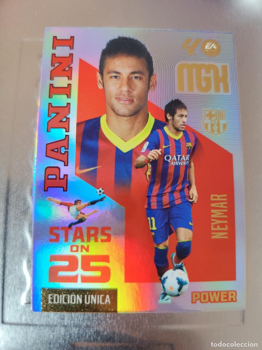 Trading Cards: Megacracks 2026/27. 446P Neymar Jr. - Barcelona. Stars on 25 power - edici&oacute;n &uacute;nica lata