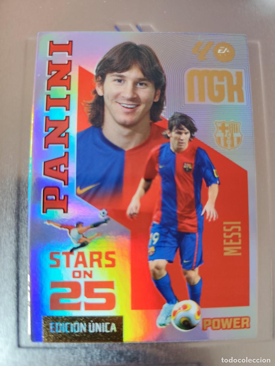 Trading cards: Megacracks 2026/27. 440P Messi - Barcelona. Stars on 25 power - edici&oacute;n &uacute;nica lata