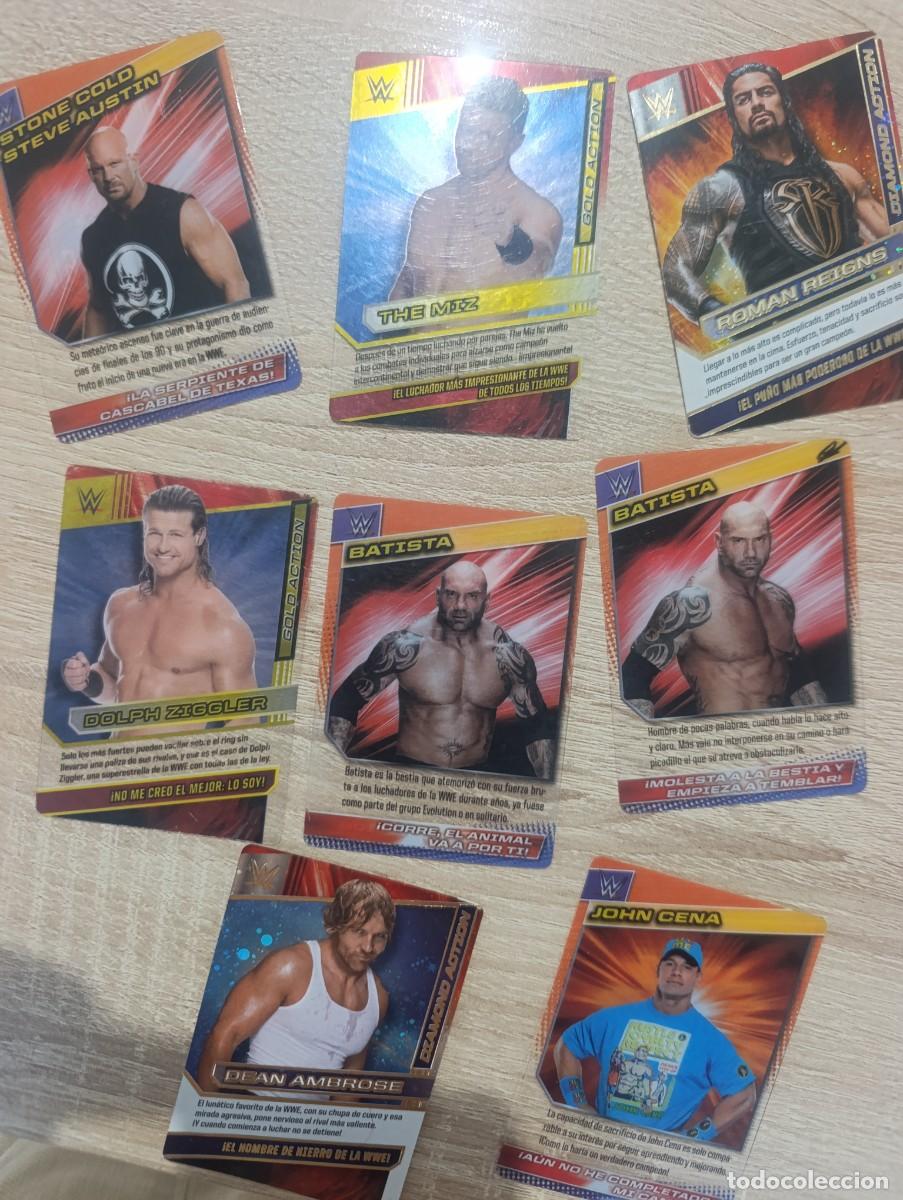 Trading cards: LOTE WWE ACTION CARDS PANINI - Foto 3