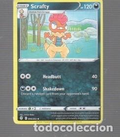 Trading cards: CROMO. DE POK&Eacute;MON A&Ntilde;O 2020 N&ordm; 598 STAGE 1 SCRAFTY PS 130 N&ordm;530