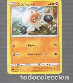 Trading cards: CROMO. DE POK&Eacute;MON A&Ntilde;O 2020 N&ordm; 852 BASICO CLOBBOPUSI PS 80