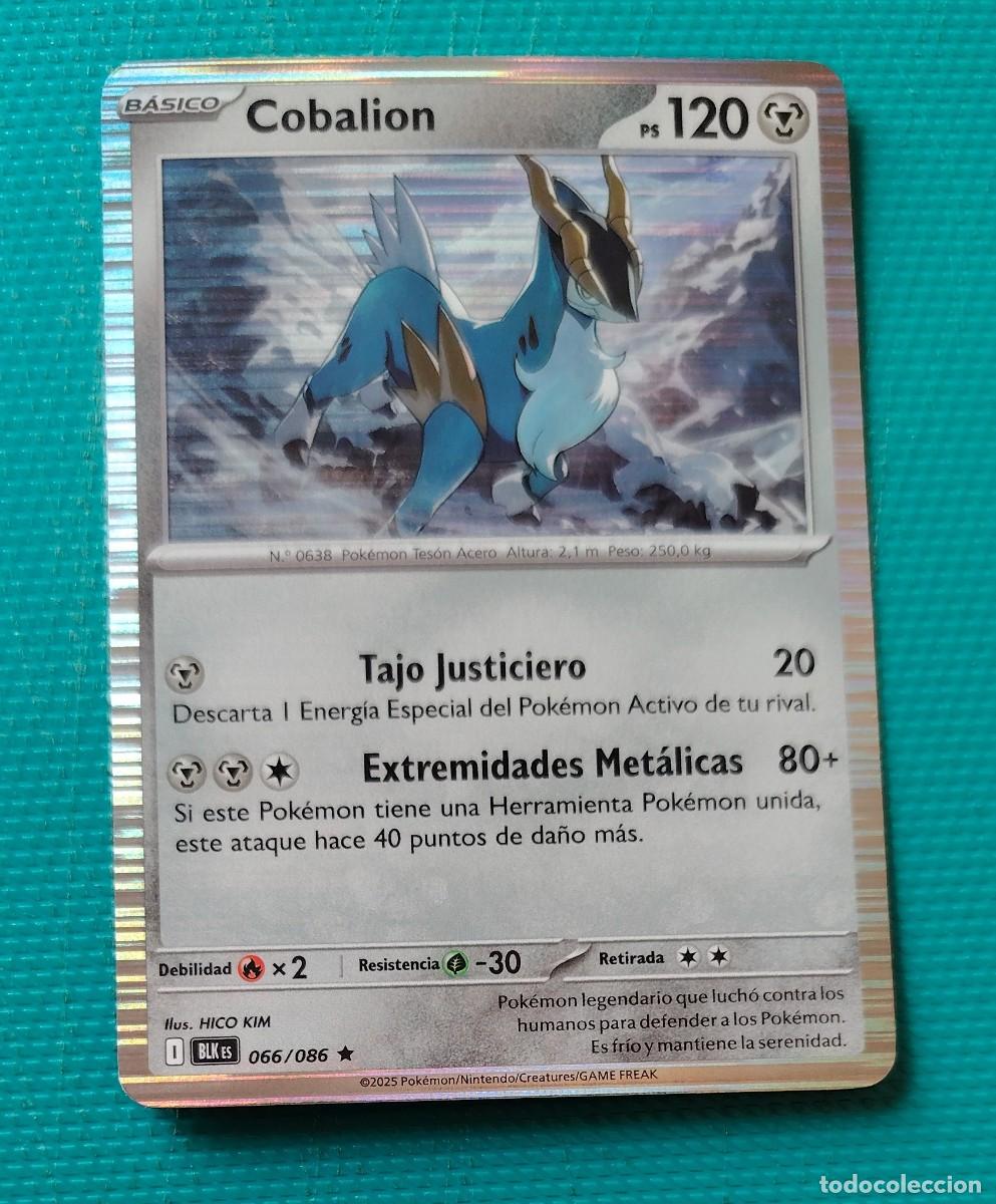Trading cards: CARTA POKEMON EN ESPA&Ntilde;OL - COBALION 066 / 086 - BASICO - RARA * - ORIGINAL - NUEVA MD MINT