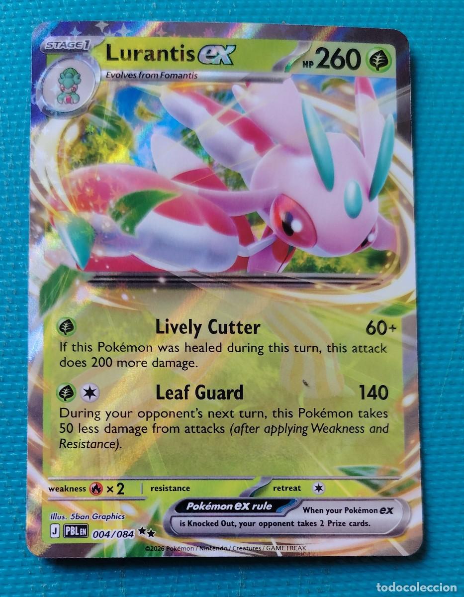 Trading cards: CARTA POKEMON EN INGLES - LURANTIS EX 004 / 084 - FASE 1 - RARA * - ORIGINAL - NUEVA MD MINT