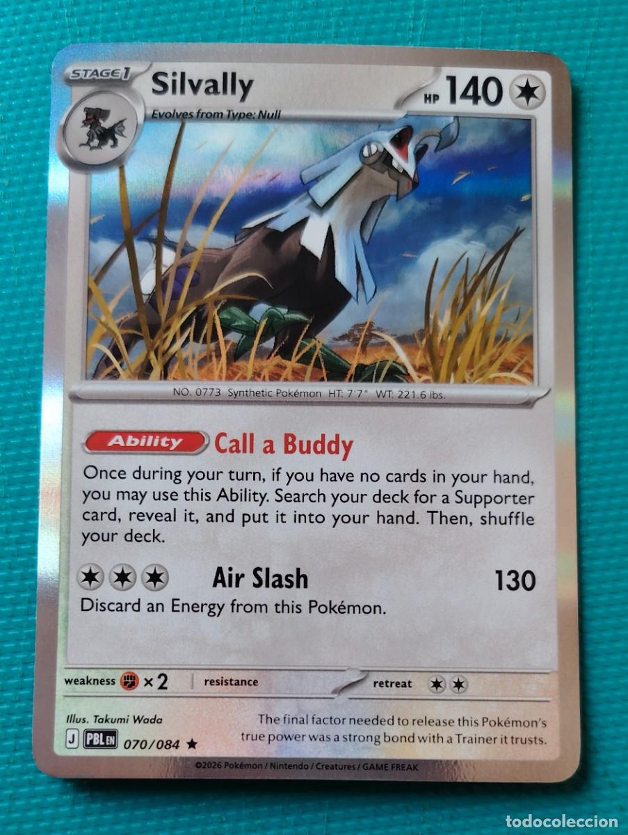 Trading cards: CARTA POKEMON EN INGLES - SILVALLY 070 / 084 - FASE 1 - RARA * - ORIGINAL - NUEVA MD MINT