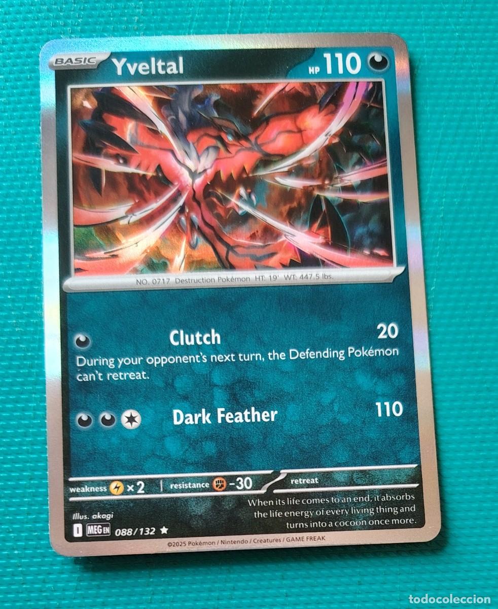 Trading cards: CARTA POKEMON EN INGLES - YVELTAL 088 / 132 - BASICO - RARA * - ORIGINAL - NUEVA MD MINT