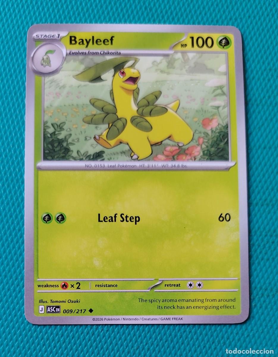Trading cards: CARTA POKEMON EN INGLES - BAYLEEF 009 / 217 - FASE 1 - ORIGINAL - NUEVA MD MINT
