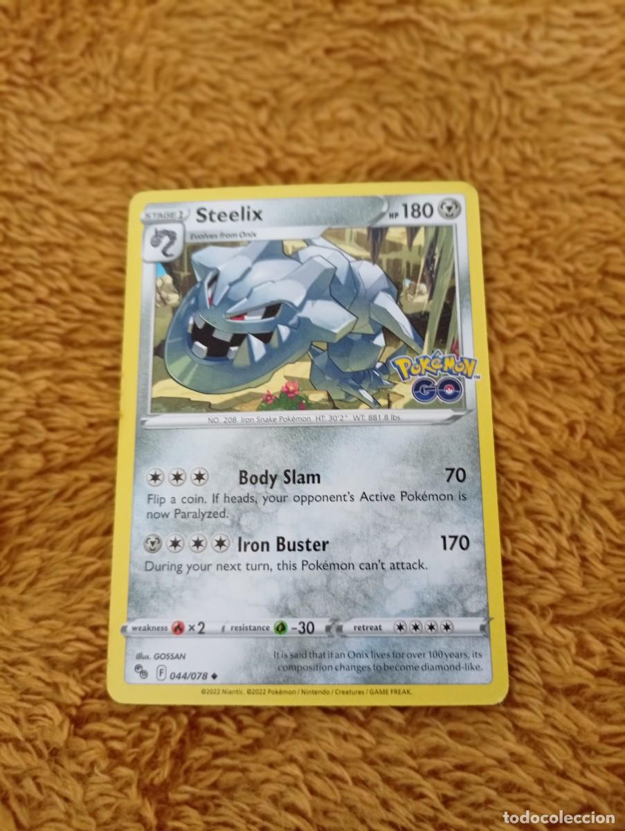 Trading cards: Carta de Pok&eacute;mon de Steelix, edici&oacute;n en ingl&eacute;s. - N&uacute;mero de carta: 44/078. - A&ntilde;o de publicaci&oacute;n: 20