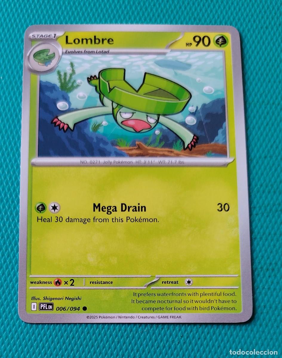 Trading cards: CARTA POKEMON EN INGLES - LOMBRE 004 / 094 - FASE 1 - ORIGINAL - NUEVA MD MINT