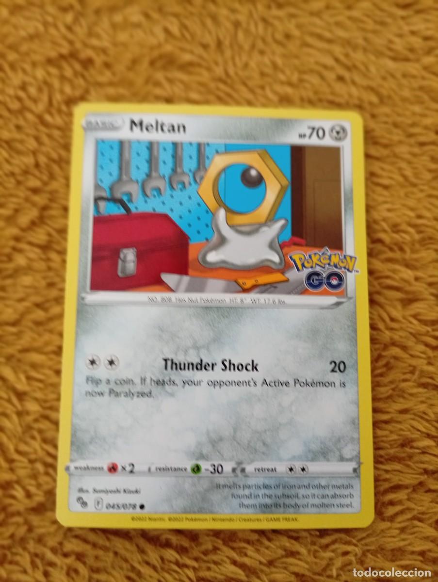Trading cards: Carta Pok&eacute;mon de Meltan, edici&oacute;n en ingl&eacute;s del a&ntilde;o 2022. - N&uacute;mero de carta: 45/078. - Idioma: Ingl&eacute;