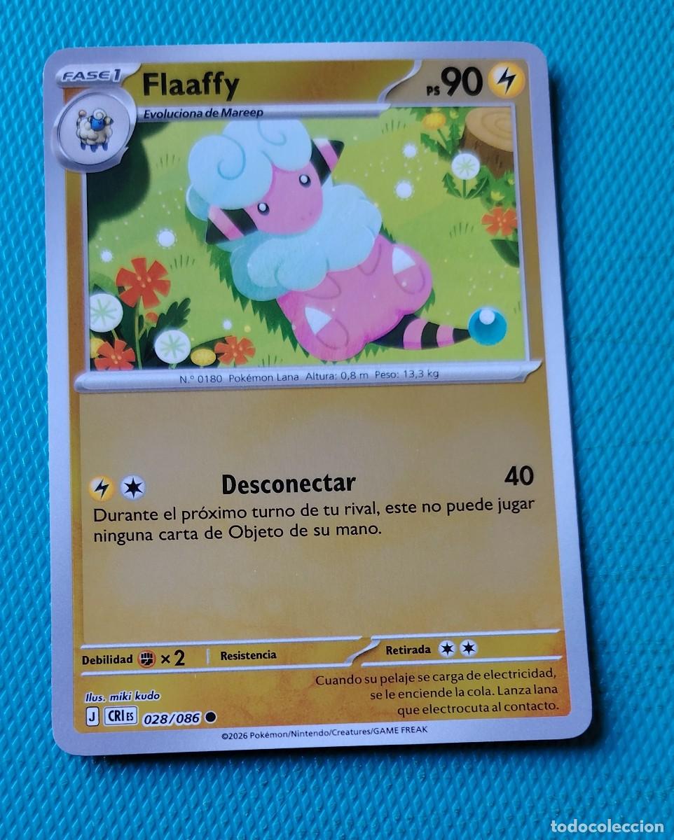 Trading cards: CARTA POKEMON EN ESPA&Ntilde;OL - FLAAFFY 028 / 086 - FASE 1 - ORIGINAL - NUEVA MD MINT