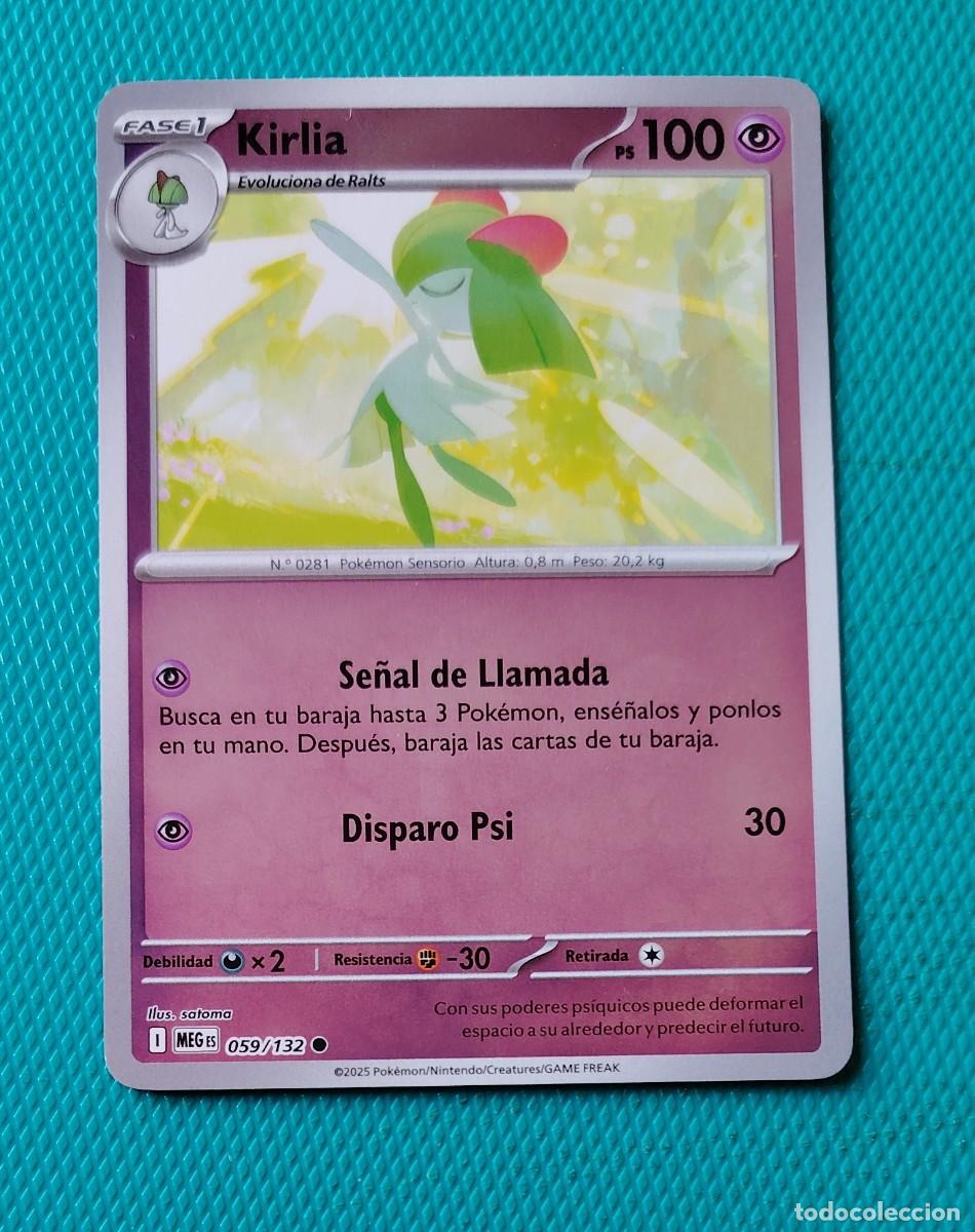 Trading cards: CARTA POKEMON EN ESPA&Ntilde;OL - KIRLIA 059 / 132 - FASE 1 - ORIGINAL - NUEVA MD MINT