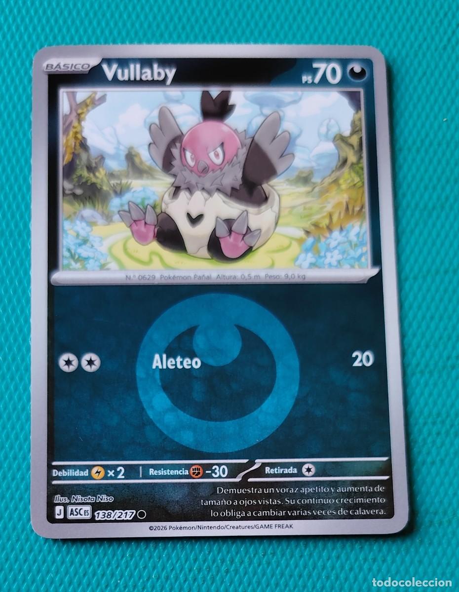 Trading cards: CARTA POKEMON EN ESPA&Ntilde;OL - VULLABY 138 / 217 - BASICO - ORIGINAL - NUEVA MD MINT