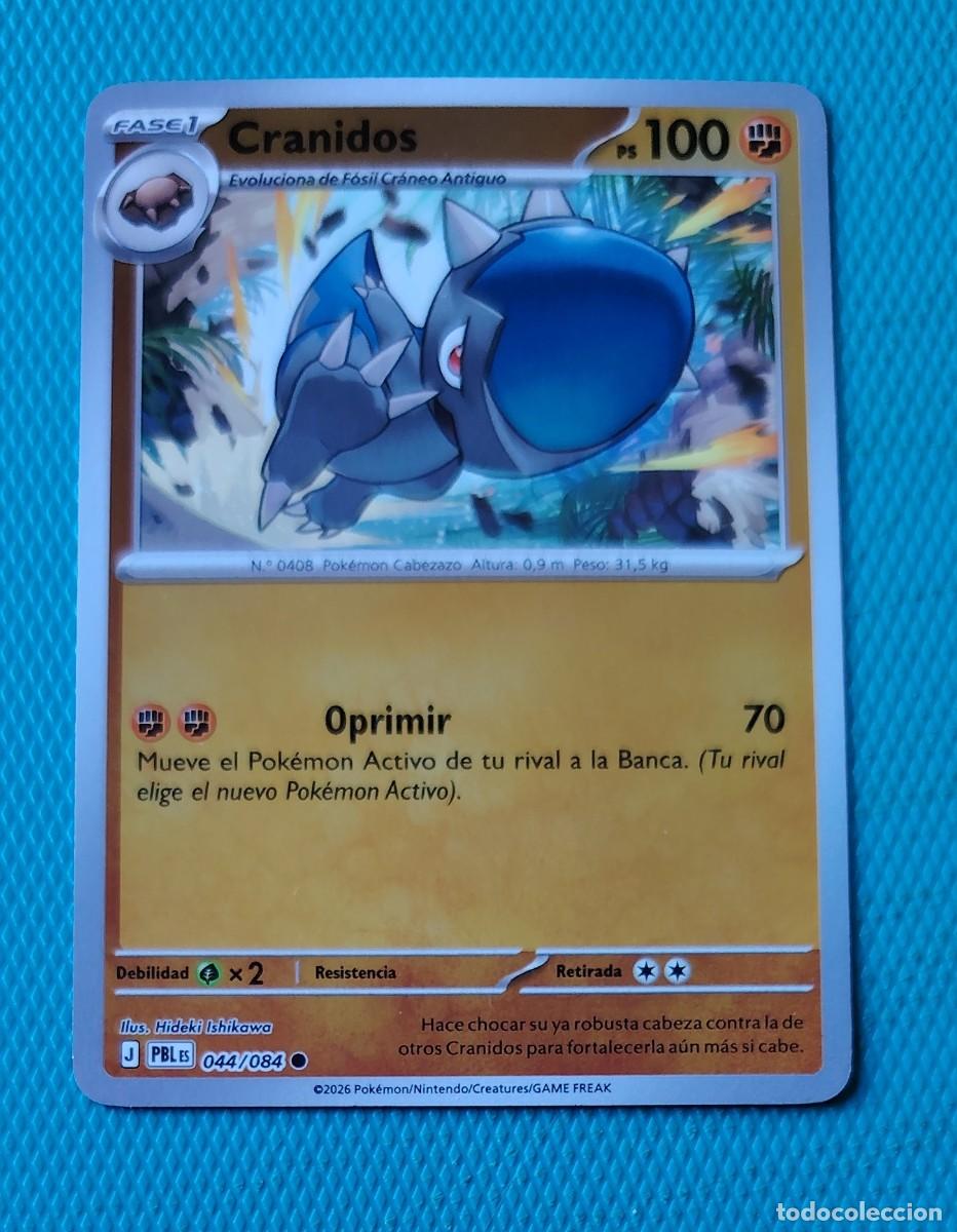 Trading cards: CARTA POKEMON EN ESPA&Ntilde;OL - CRANIDOS 044 / 084 - FASE 1 - ORIGINAL - NUEVA MD MINT