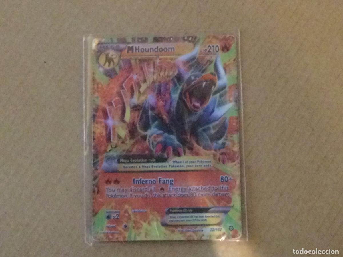 Trading cards: Carta pokemon card mega M, houndoom 22/162