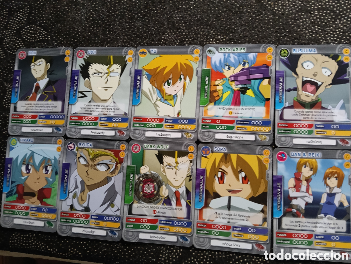 Trading cards: Lote de 10 cartas Beyblade Battle Card Collection, por Planeta DeAgostini