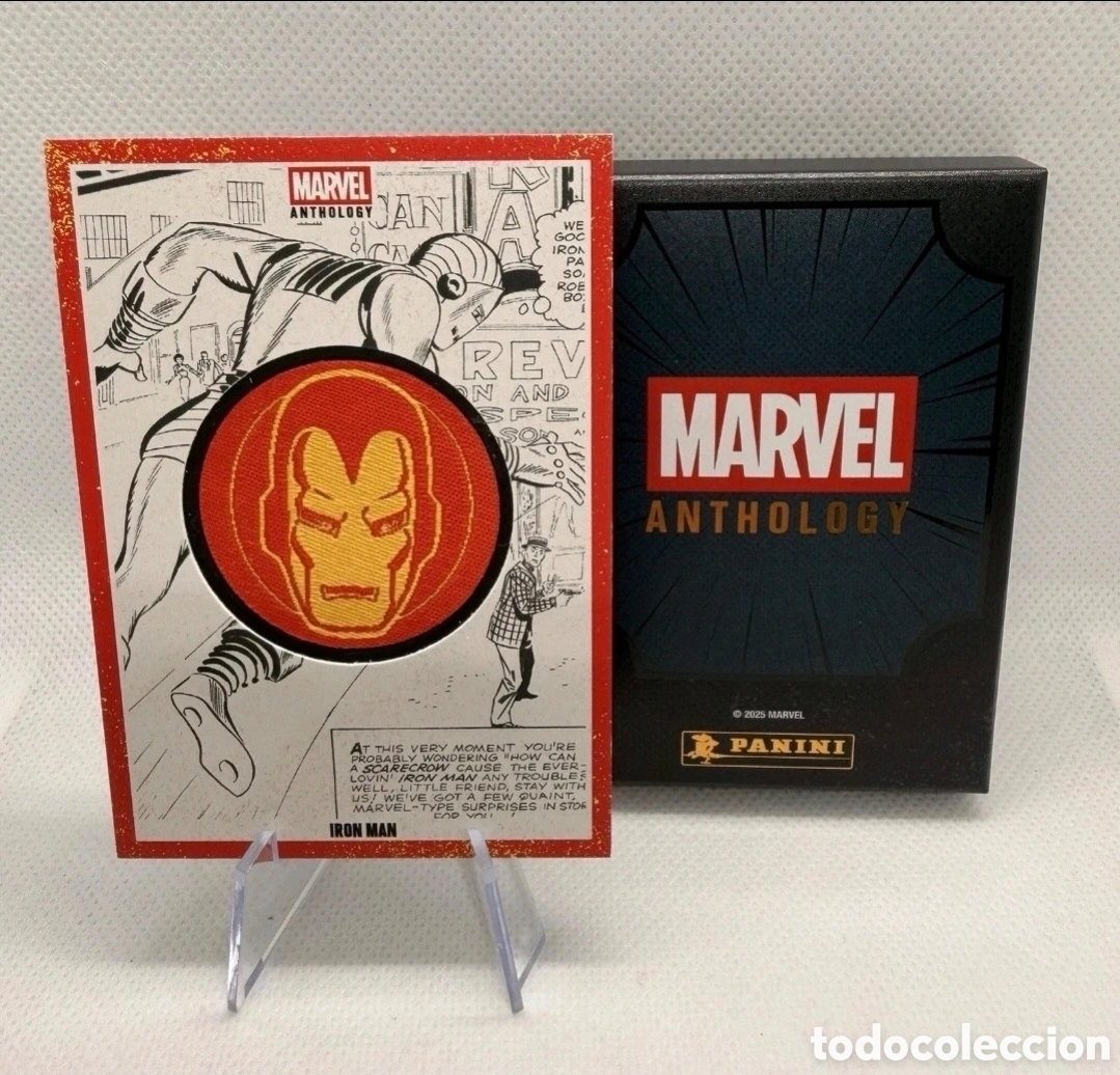 Trading cards: Marvel Anthology Panini - Iron Man (10) Badge Memorabilia Card