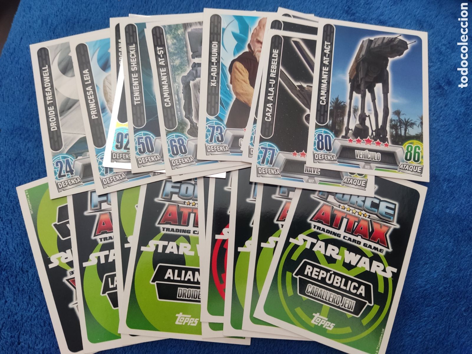 Trading cards: LOTE 18 CARTAS TRADING CARD STAR WARS FORCE ATTAX TOPPS