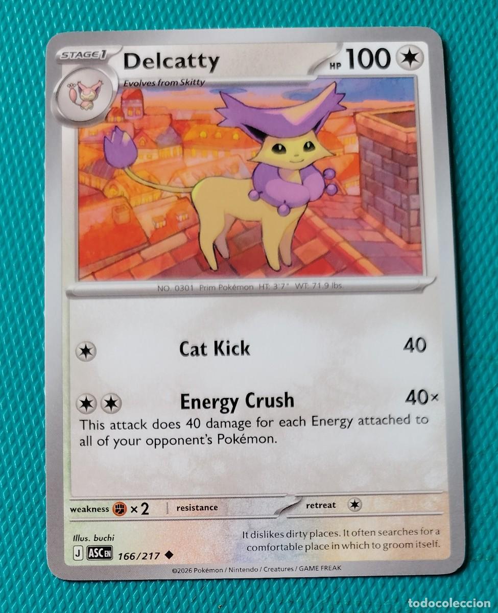 Trading cards: CARTA POKEMON EN INGLES - DELCATTY 166 / 217 - FASE 1 - ORIGINAL - NUEVA MD MINT