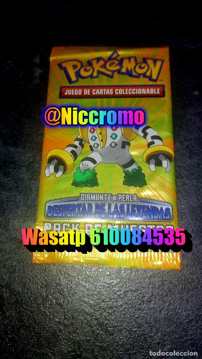 Trading cards: 1 sobre sin abrir pokemon despertar de leyendas diamante y perla muestra + 1 dragon ball niccromo