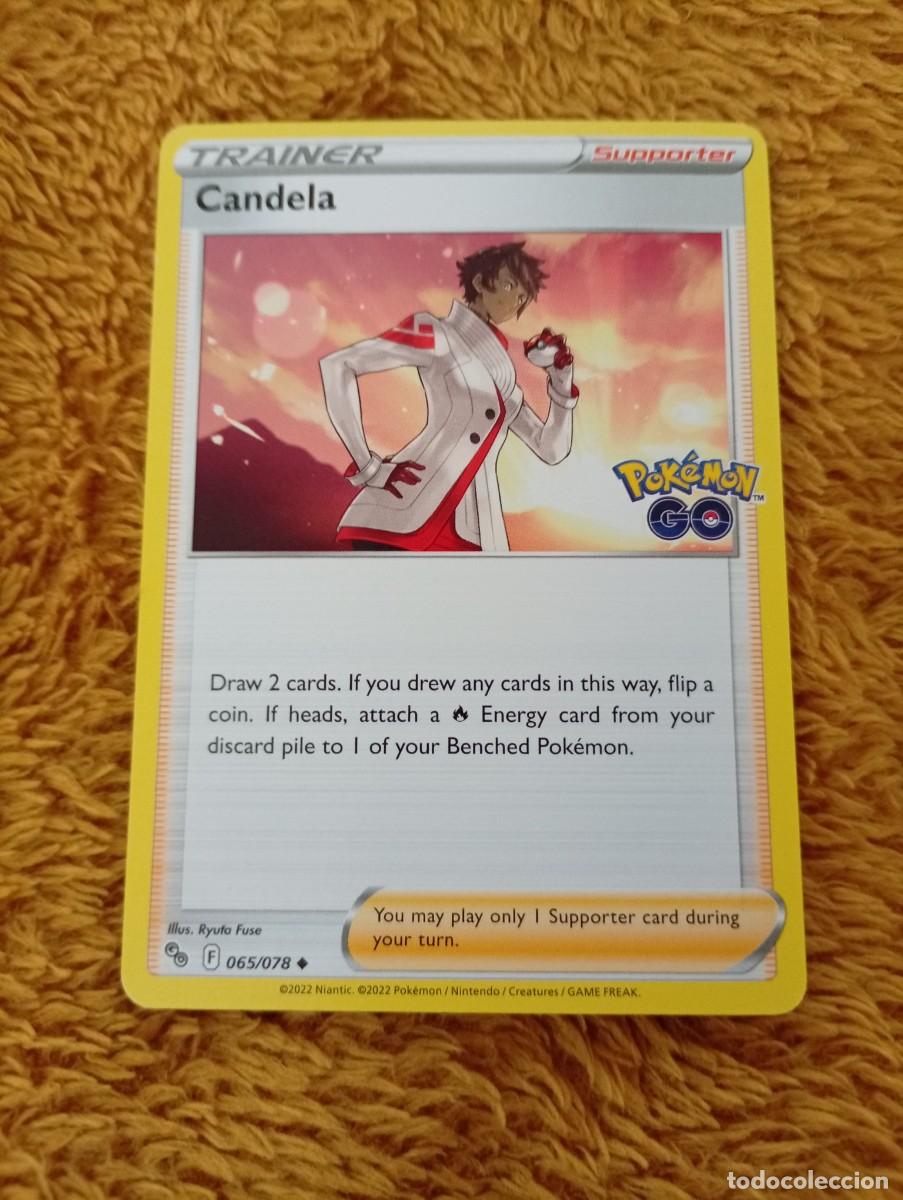 Trading cards: Carta de entrenador Candela del set Pok&eacute;mon GO. - Idioma: Ingl&eacute;s. - N&uacute;mero de carta: 065/078. - A&ntilde;o