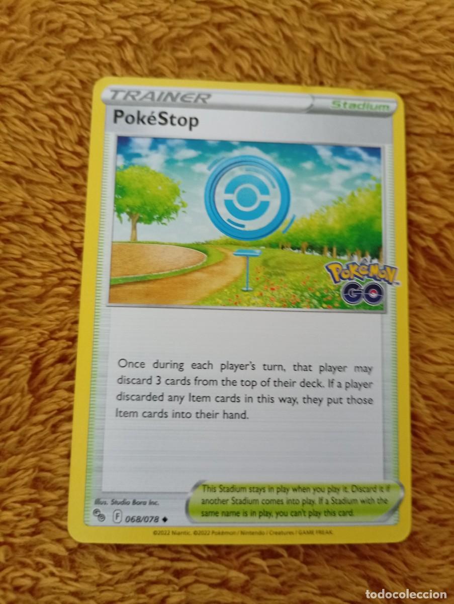 Trading cards: Carta de entrenador de Pok&eacute;mon, Pok&eacute;Stop, edici&oacute;n en ingl&eacute;s. - Tipo: Stadium - N&uacute;mero de carta: 068