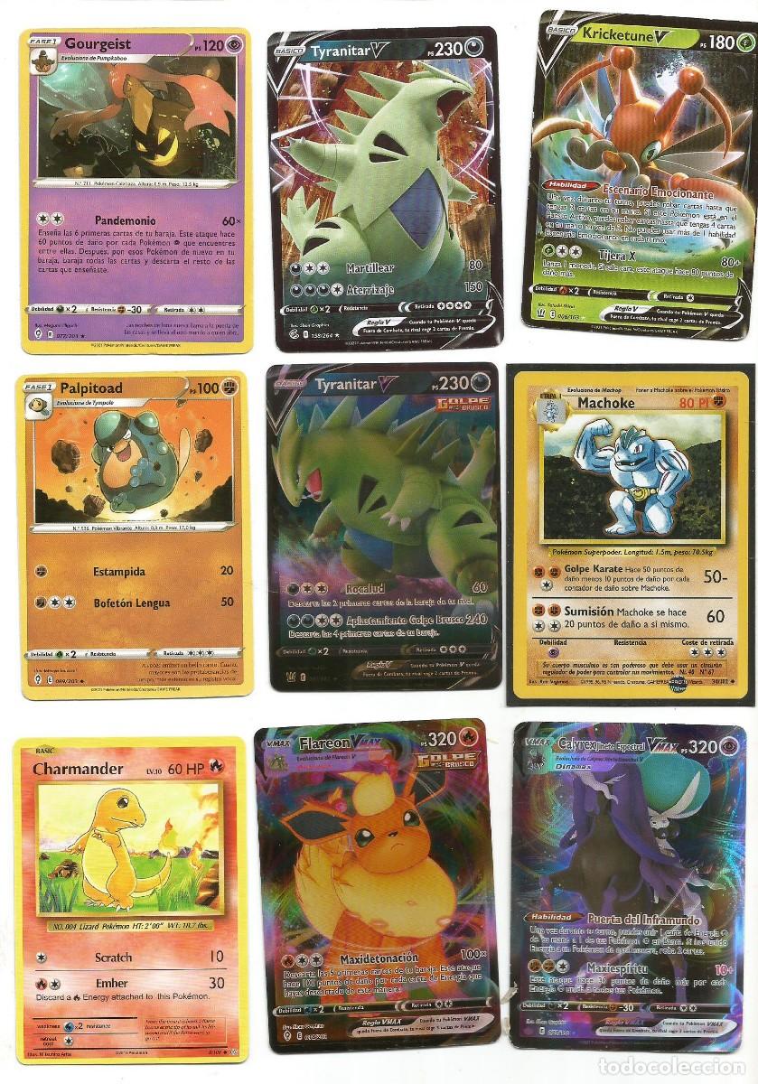 Trading cards: POK&Eacute;MON - LOTE DE 9 TRADING CARDS - DISTINTAS EMISIONES