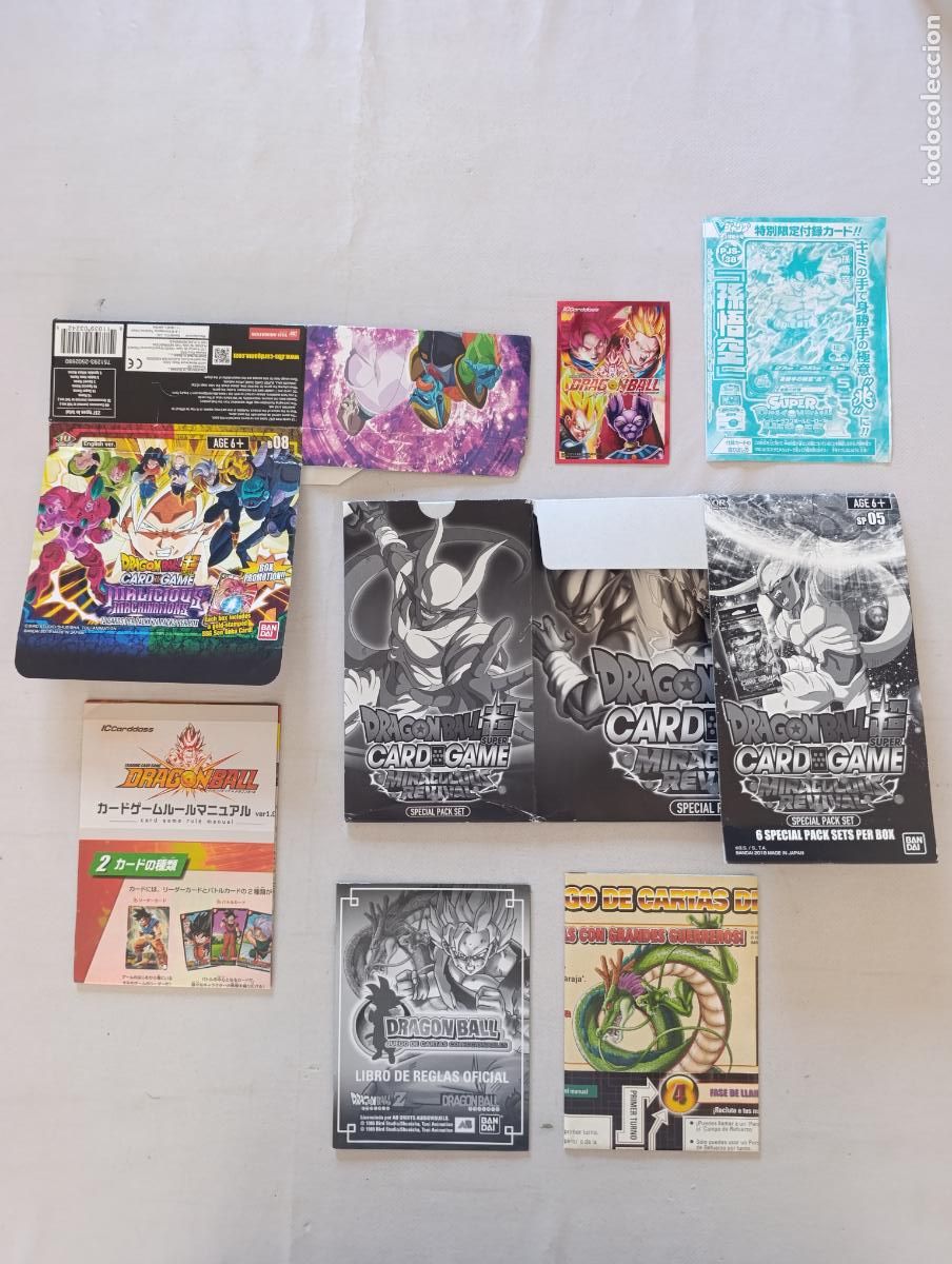 Trading cards: LOTE VARIOS DRAGON BALL - CAJAS VACIAS, FOLLETOS, LIBRO DE REGLAS ETC (9OA)