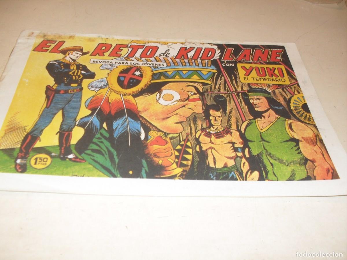 Trading cards: (FACSIMIL),YUKI EL TEMERARIO N&ordm; 14,EL RETO DE KID LANE,DE 112.VALENCIANA,1958