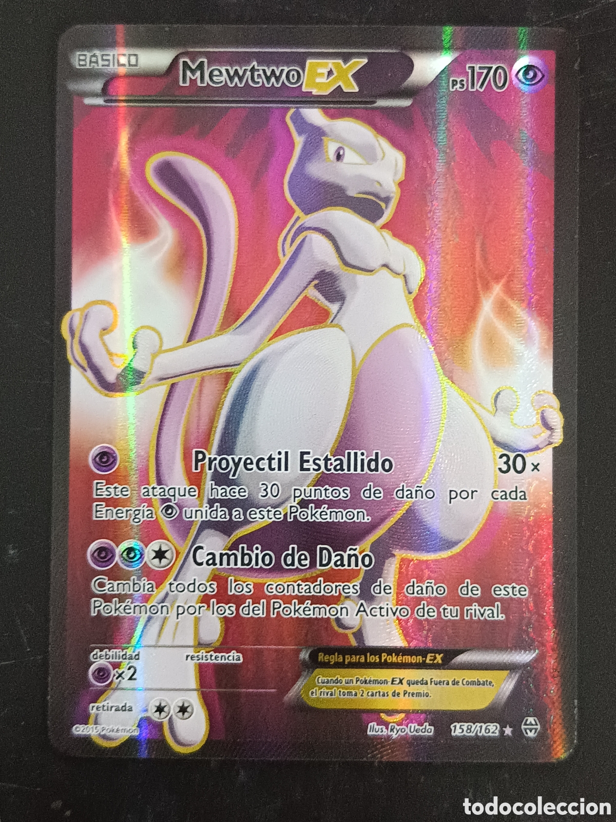 Trading cards: Pokemon Mewtwo EX 158/162 XY Turbo Impulso En Castellano