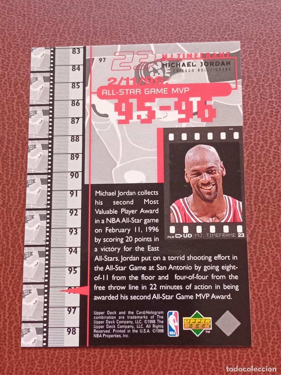 Trading cards: Card 97 Michael Jordan Upper Deck 1998 MJ Timeframe - Foto 2