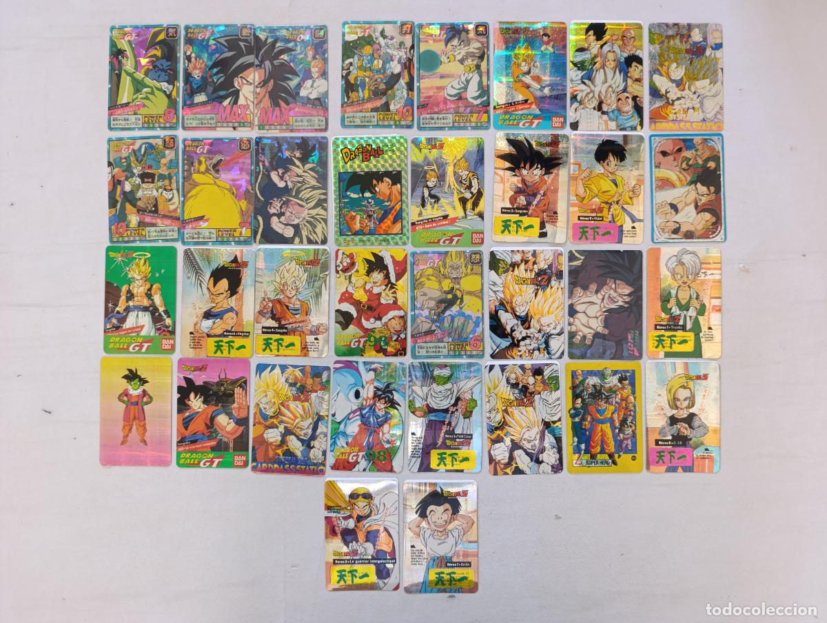 Trading cards: LOTE 34 CARTAS DRAGON BALL Z Y GT - NO ORIGINALES - VER FOTOS Y LEER ANUNCIO (Q7D)