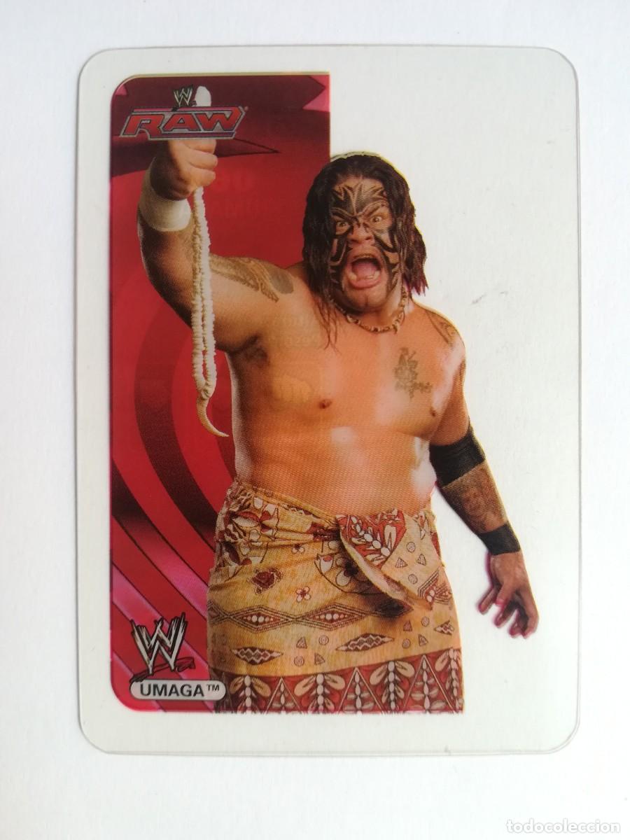 Trading cards: WWE Raw N&ordm; 061. Umaga. Lamincards Collection New Edition. Edibas