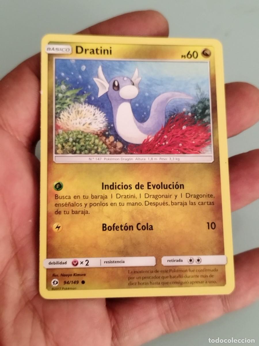 Trading cards: Carta Dratini 94/149 Pok&eacute;mon b&aacute;sico de la expansi&oacute;n Sol y Luna. Naoyo Kimura