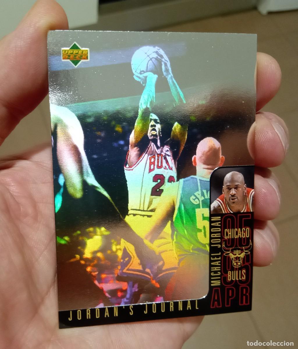 Trading cards: CROMO TARJETA TRADING CARD NBA UPPER DECK MICHAEL JORDAN HOLOGRAMA #J6 BULLS 95 96 ESPA&Ntilde;OL INGL&Eacute;S