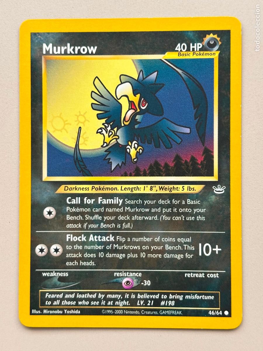 Trading cards: POKEMON TCG - MURKROW ( NEO REVELATION # 46 )