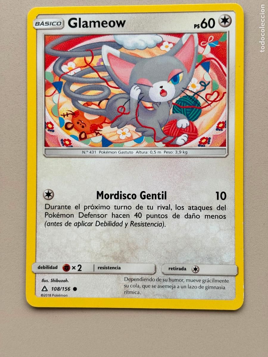 Trading cards: POKEMON TCG - GLAMEOW ( ULTRA PRISMA # 108 )