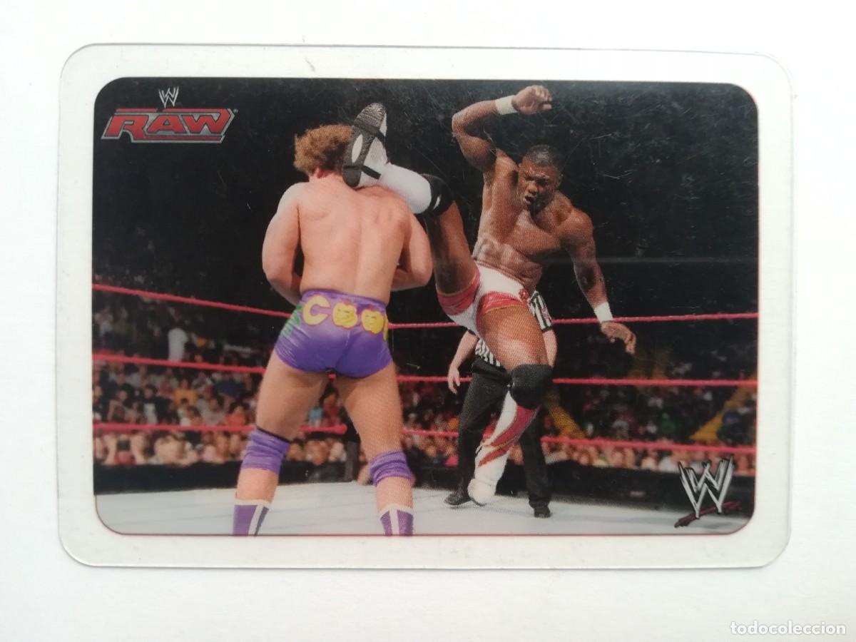 Trading cards: WWE RAW N&ordm; 128. Drop Kick. Shelton Benjamin. Lamincards Collection New Edition. Edibas