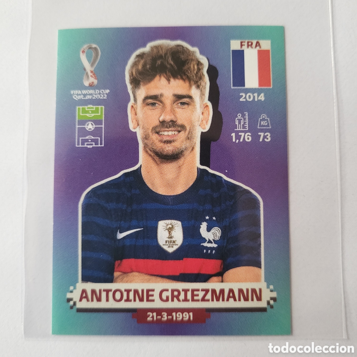 Trading cards: FRA 14 Antoine Griezmann [Sticker] / FIFA World Cup Qatar 2022