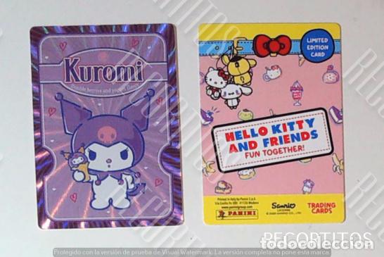 Trading cards: HELLO KITTY AND FRIENDS FUN TOGETHER SANRIO PANINI TRADING CARD LIMITED KUROMI