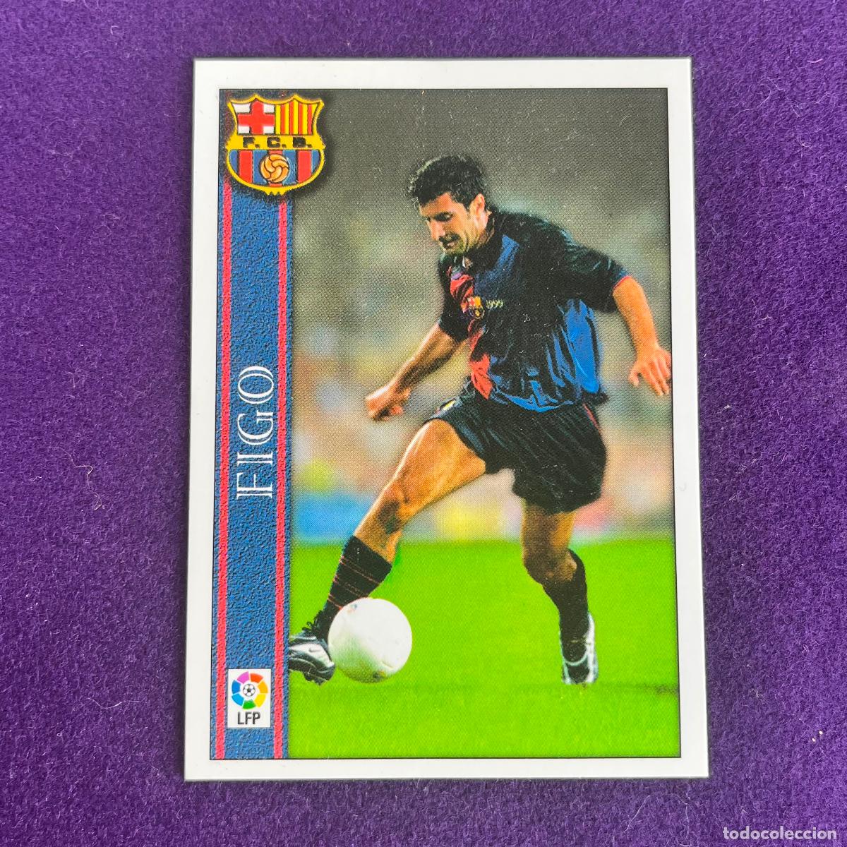Trading cards: CROMO DE FUTBOL. LAS FICHAS DE LA LIGA 2001. 2000/2001. FIGO. BARCELONA. MUNDICARDS. MC.