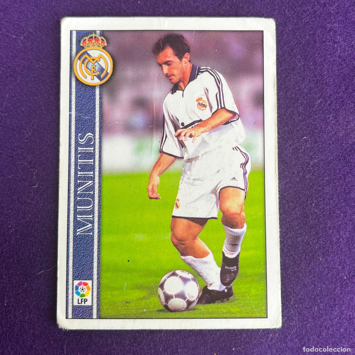 Trading cards: CROMO DE FUTBOL. LAS FICHAS DE LA LIGA 2001. 2000/2001. MUNITIS. REAL MADRID. MUNDICARDS. MC.