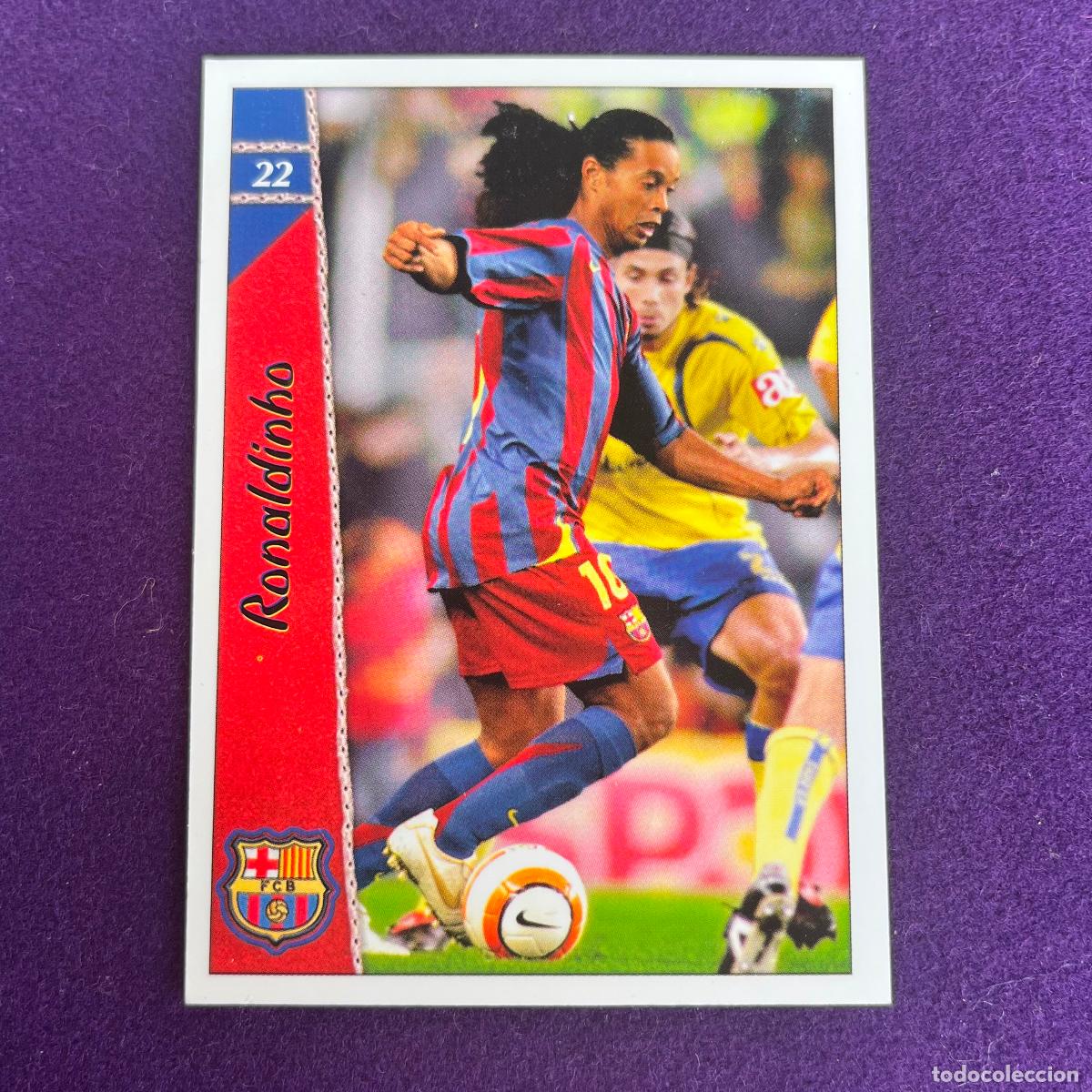 Trading cards: CROMO DE FUTBOL. LAS FICHAS DE LA LIGA 2007. 2006/2007. RONALDINHO. BARCELONA. MUNDICARDS. MC.